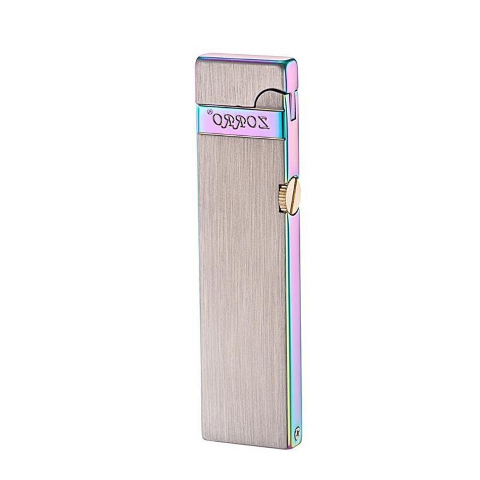 Yeuligo Z725 Elegant Slim Long Windproof Grinding Wheel Men's Gift Copper Shell Kerosene Durable Lighter Wholesale