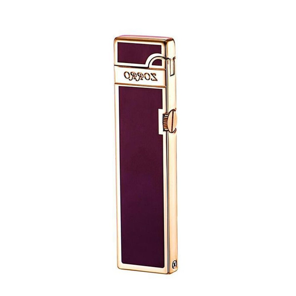 Yeuligo Z725 Elegant Slim Long Windproof Grinding Wheel Men's Gift Copper Shell Kerosene Durable Lighter Wholesale