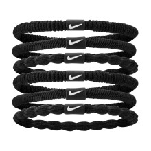 Nike Flex Hair Tie 6 Pack Black / Black / White