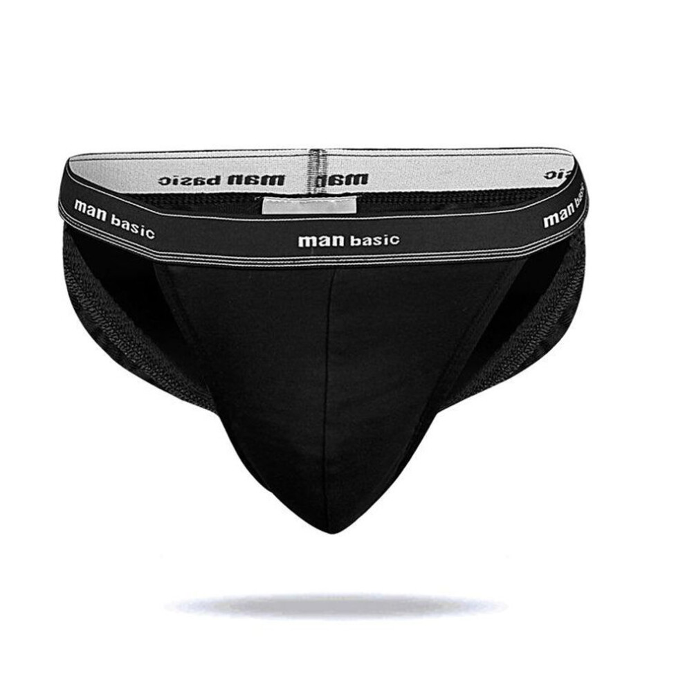 (black, S) 1 Pieces Men&apos;s Briefs Cotton Underwear Underpants S/m/l/xl/xxl/xxxl/xxxxl