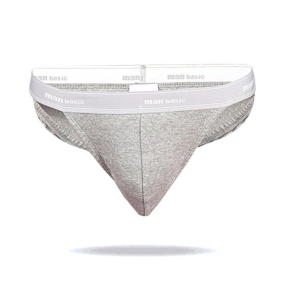 (light grey, M) 1 Pieces Men&apos;s Briefs Cotton Underwear Underpants S/M/L/XL/XXL/XXXL/XXXXL