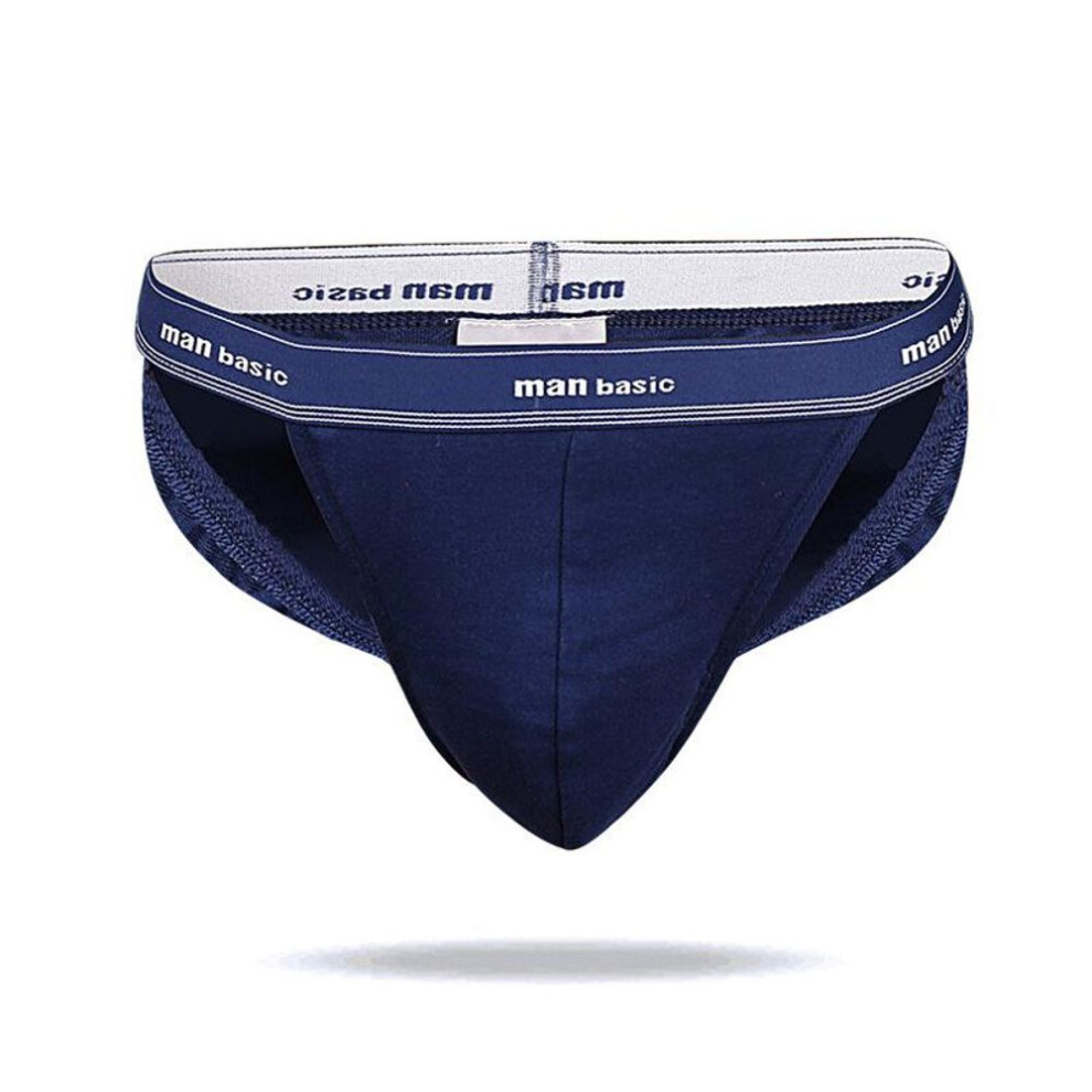 (blue, XXL) 1 Pieces Men&apos;s Briefs Cotton Underwear Underpants S/M/L/XL/XXL/XXXL/XXXXL