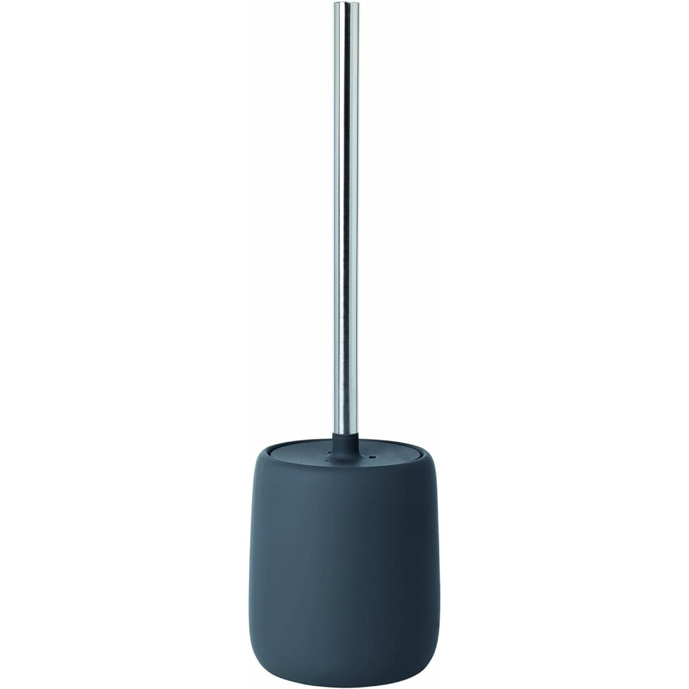(H 39 cm, Ø 11 cm, Magnet) Toilet Brush Ceramic/Plastic Magnet Toilet Set Soft Touch Hygienic Freestanding Toilet Brush with Holder