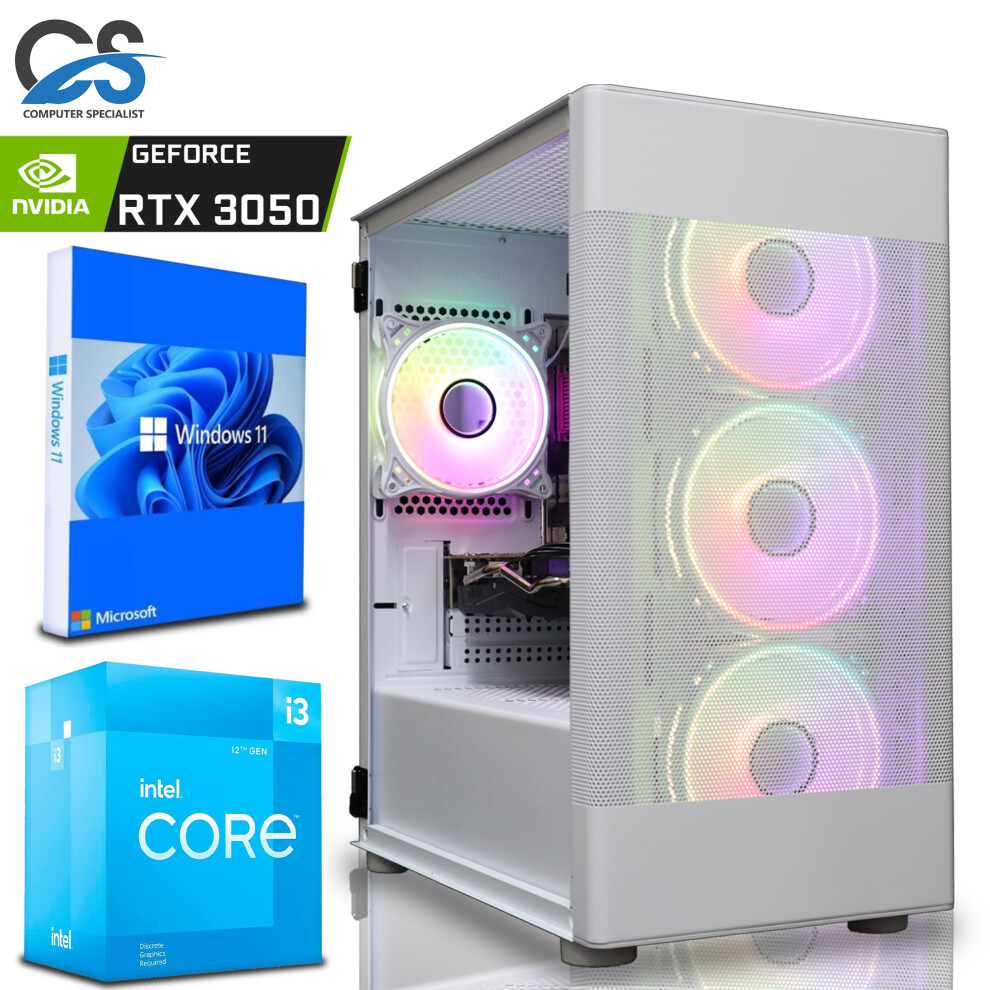 Fast Gaming PC Intel i3 12100F 16GB DDR4 1TB + 1TB SSD 8GB RTX 3050-image-OPC-P7RV8YD-NEW