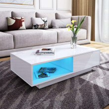 (White) Hampton&Stewart High Gloss Coffee Table