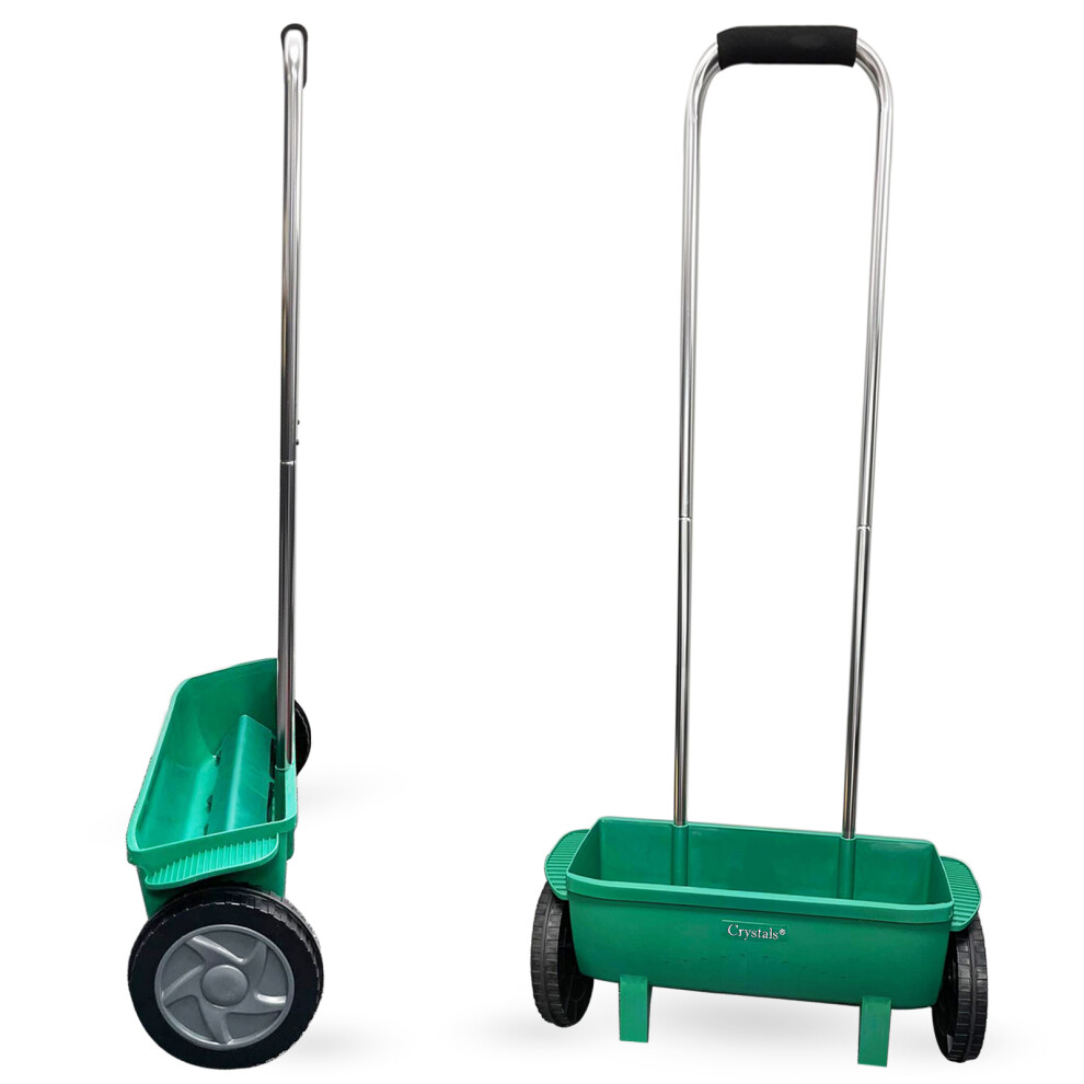 12L Garden Fertiliser Lawn Soil Seed Salt Grit Spreader Grass Feed Spreading DIY