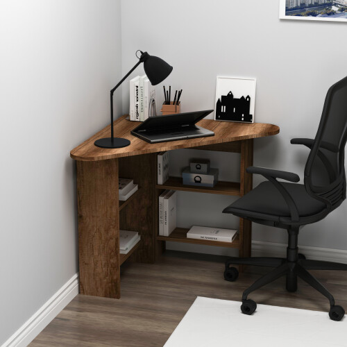 Gredos Computer Desk with Shelves 1