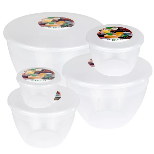 Set of 5 Clear Pudding Basins - ¼, ½, 1, 2, 3 Pints 1