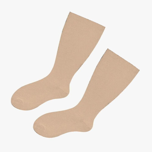 (Black, 5XL) Large Size Compression Socks Large Knee High Support Stockings For Circulation 1