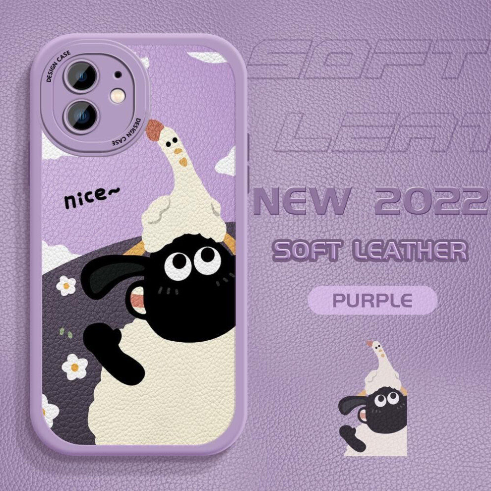 (purple, iPhone 12 Pro Max) PU Leather Cover for iPhone 14 13 12 11 pro Samsung A32 A52 A21S A20 A30 A73 S21 S22 Xiaomi 12 11T Poco X3 Pro Redmi Note 11 10 Pro 9C 10C Phone Case