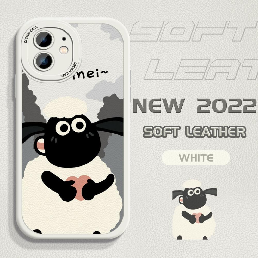 (white, iPhone 14 Pro) Pu Leather Cover For Iphone 14 13 12 11 Pro Samsung A32 A52 A21s A20 A30 A73 S21 S22 Xiaomi 12 11t Poco X3 Pro Redmi Note 11 10 Pro 9c 10c Phone Case