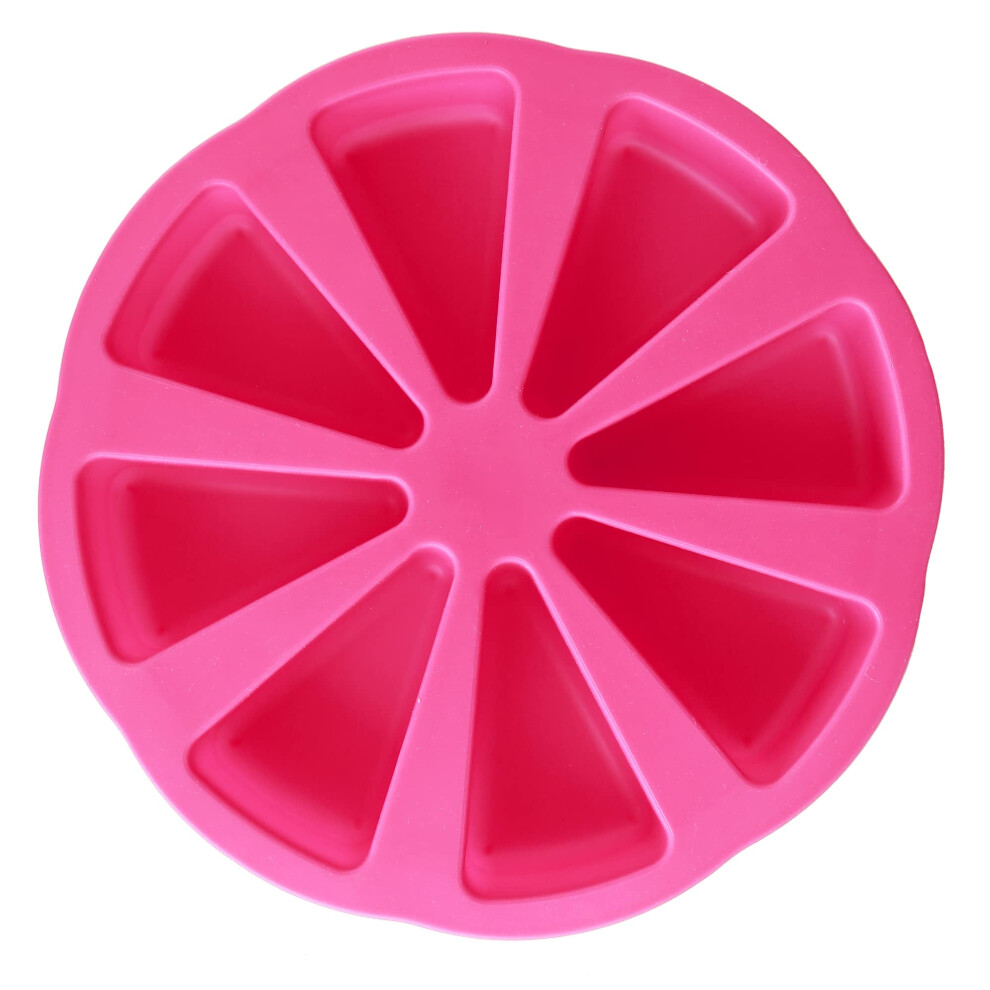 EFIVS ARTS 8 Cavity Cake Slice Mold Scone Pan Mold Pizza Slice Baking Mold Cornbread Mold Mousse Cake Pizza Mold Triangle Soap M