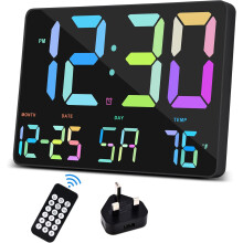 Large Display Digital Clock, 11.5 Inch Digital Wall Clock with Remote Control