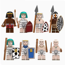 8PCS Egyptian Series Nubian Tribe Egyptian Warrior Military Minifigure Kid Toy