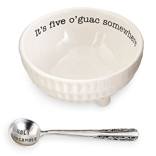 Conjunto de Pratos para Guacamole e Salsa Mud Pie Circa (Five O'Guac)