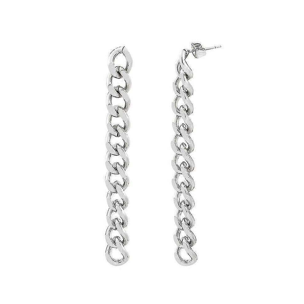 Chunky Gold Silver Chain Dangling Earrings Vintage Chain Link Cool Earrings