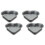 Cuisinart Cuisinart 4-Pc Mini Heart Pan Set  Small  Black 1