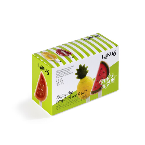 Stampi per ghiaccioli alla frutta tropicale Lekue (4 unit   ) Multi 2