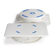 Ateco Suporte Reversível para Decoração de Bolos, 12x16 Polegadas e 12 Polegadas de Diâmetro, Branco