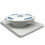 Ateco Suporte Reversível para Decoração de Bolos, 12x16 Polegadas e 12 Polegadas de Diâmetro, Branco 5