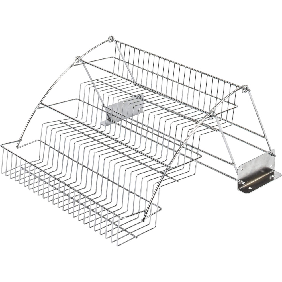 Hardware Resources 3-Tier Pull Down Spice Rack - Chrome-Finished Steel