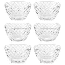 Barski - European Glass - Pieni hedelm -/p hkin -/j lkiruokakulho - 10 cm:n neli - 6 kpl:n setti - Valmistettu Euroopassa