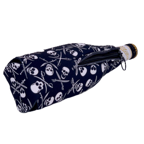 Piratenmuster Bierflasche Coolie 1