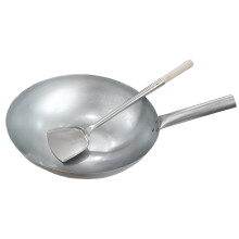 Sunrise 14 -calowy styl Hongkongu wok -round dna + 17 -calowa lopata wok