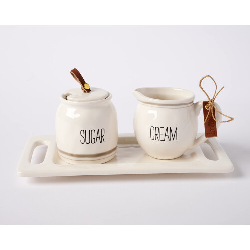 Mud Pie Bistro Cream and Sugar 5 Piece Set 1