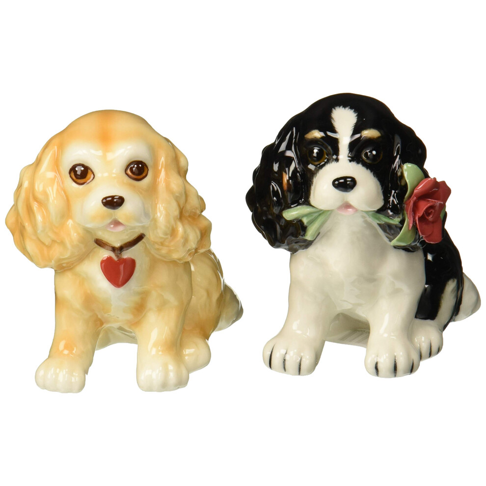 Cosmos Gifts 20761 Porcelaine fine Saint-Valentin Cocker Spaniel Chien Sel et