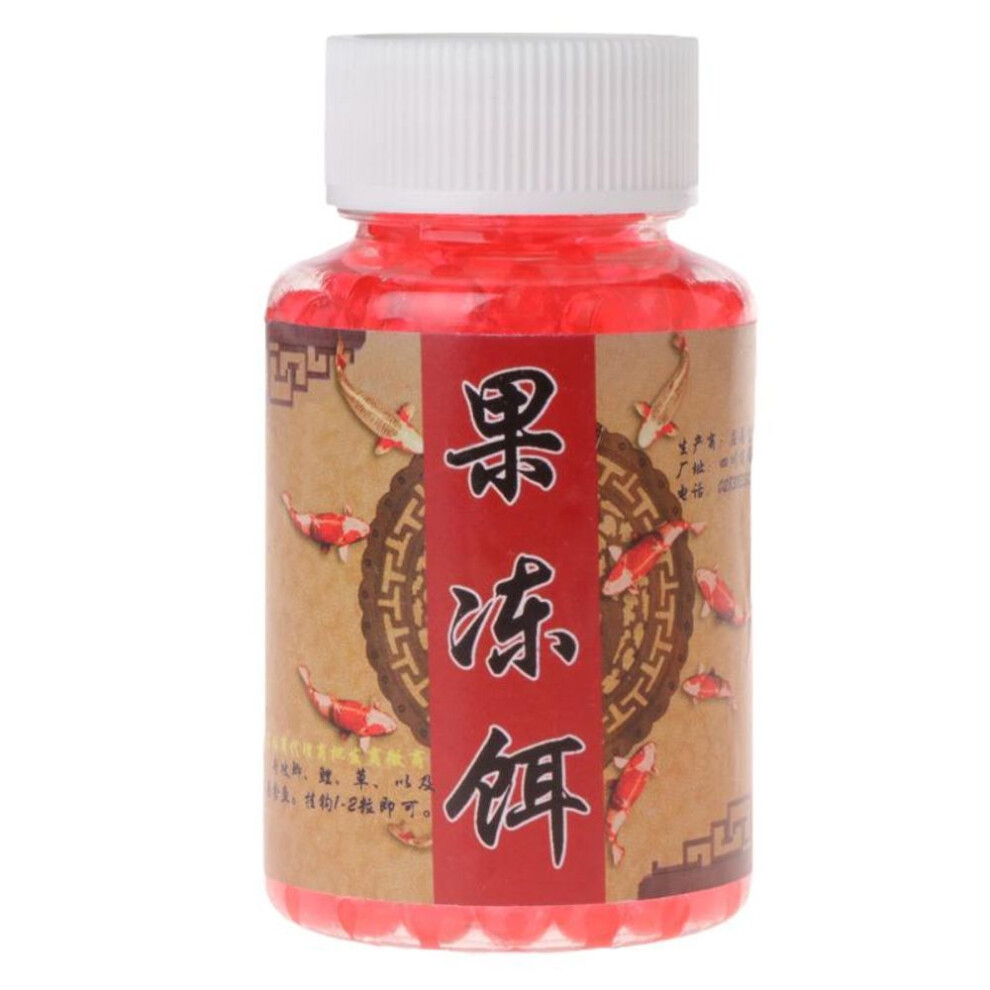 (as the picture, 1) 1 Bottle Fishing Bait Carp Salmon Fish Egg Jelly Beads Artificial Lure 4mm Soft