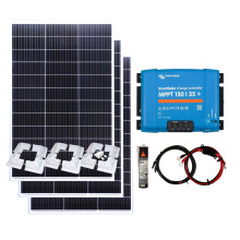 Victron 450w Mono Solar Panel Kit MPPT Battery Charging Controller & Mounts with Cables, Mounting Brackets & Sikaflex Adhesive