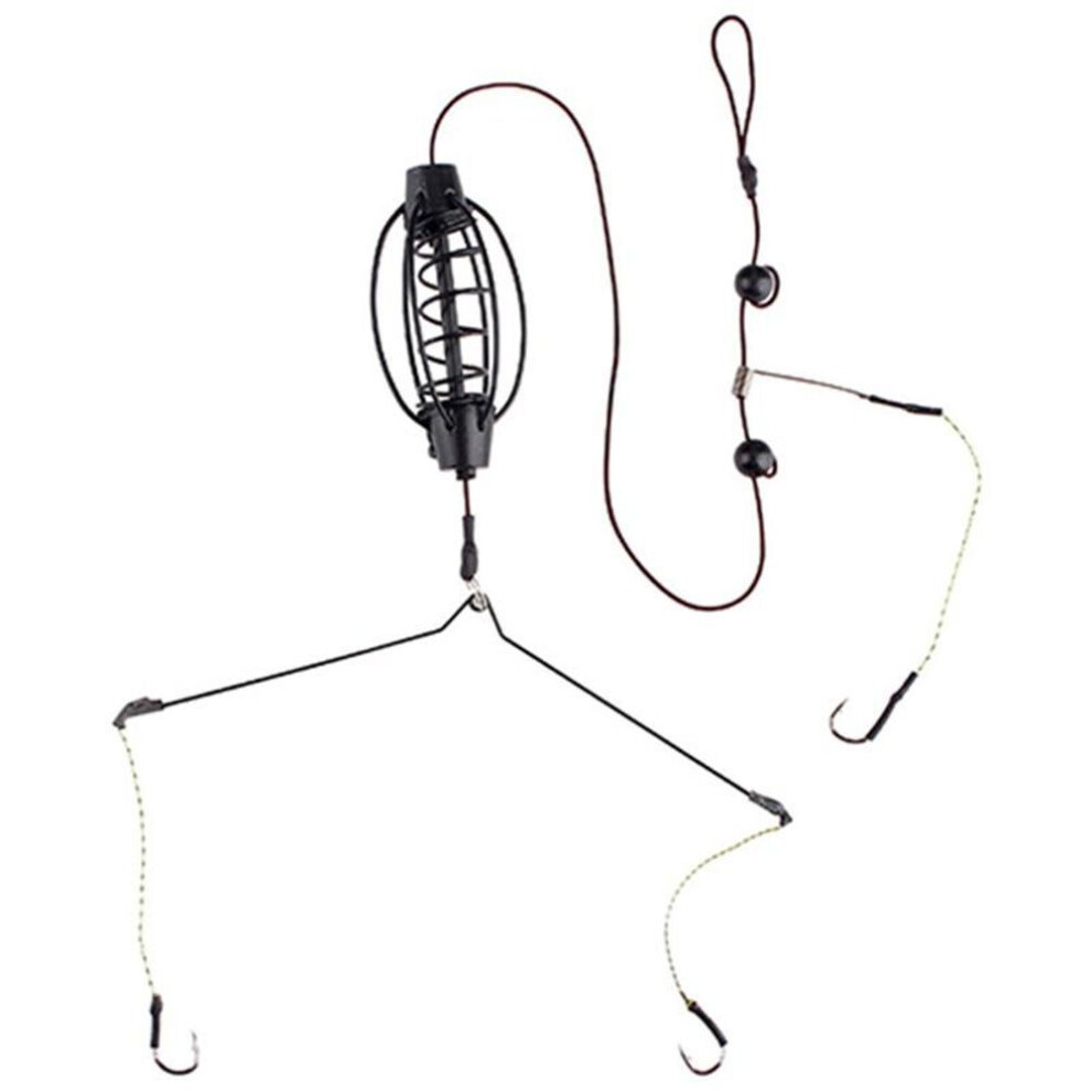 (30G) Ftk Carp Bait 20-60g Fish Cage High Carbon Steel Group Metal Feeder Sinker Artificial Bait Accessories