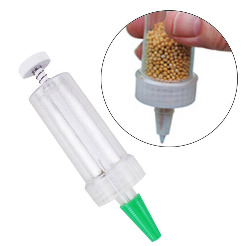 Plastic Mini Sowing Seed Dispenser Manual Planter Seeder Tool Spreader 2