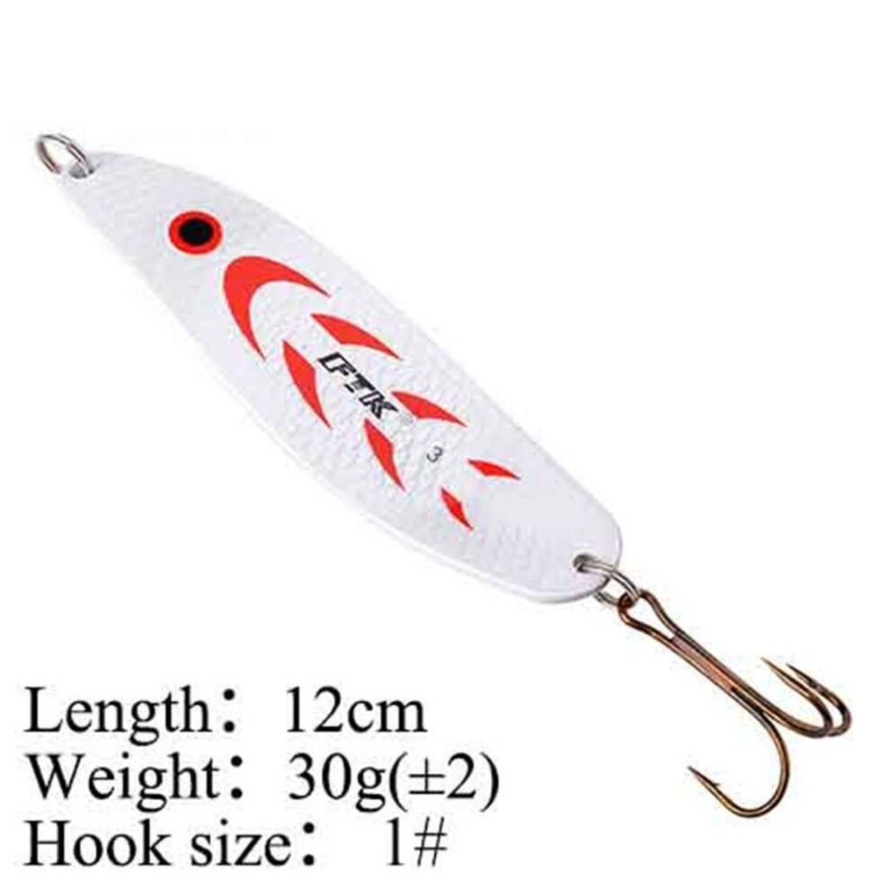 (30G-004) FTK 10.5cm-12cm 20G-30G Fishing Bait Metal Hard Bait Fishing Treble Hook Fishing Tackle Salmon Bass Bait Artificial Fishing Tackle