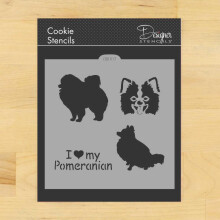 mi place cookie -ul pomeranian ?i stencil -ul me?te?ugului cm107 de stenciluri designer