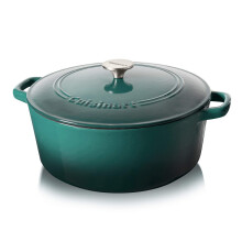 Cuisinart Auflaufform aus Gusseisen, 7 Quart, Blaugr?n, Farbverlauf