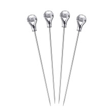 Prodyne Diamond Head Bloody Mary Cocktail Skewer Set med 4 Clear