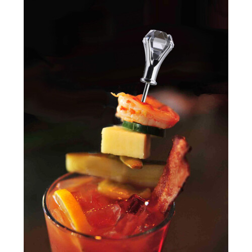 Prodyne Diamond Head Σουβλάκια Bloody Mary, Set από 4, Διαφανή 2