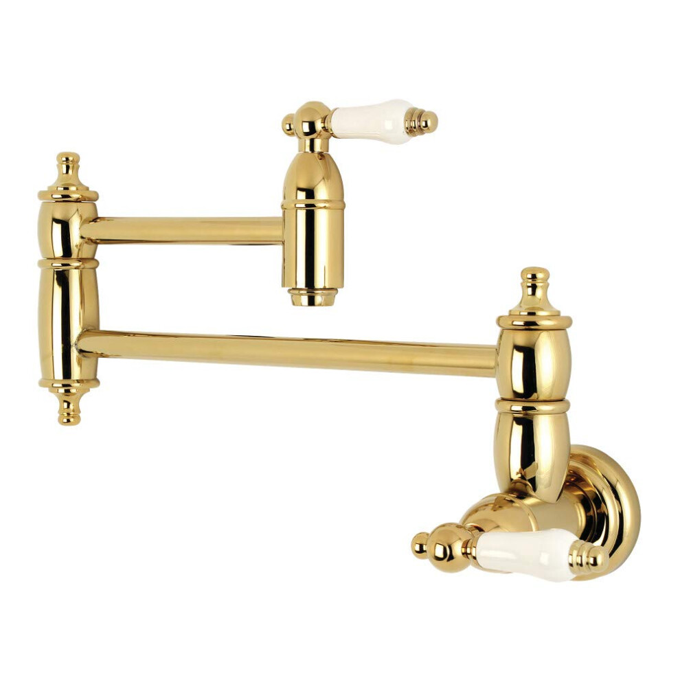 Kingston Brass KS3102PL Restoration Pot Filler  Polished Brass  20 x 263 x 8