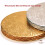 Cake S.O.S. 10" Χρυσός Στρογγυλός Λεπτός Δίσκος 1/4", 25 τεμάχια 2