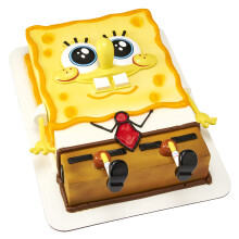DecoSet SpongeBob SquarePants Creations Cake Topper  5Piece Birthday Party Set with EyePopping Face and 2 Arms and 2 Legs