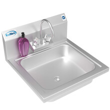 Lavello commerciale KoolMore in acciaio inossidabile NSF con rubinetto a collo d'oca