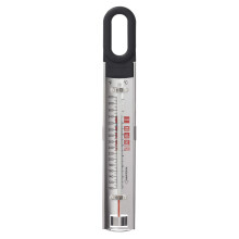 KitchenAid KQ907 gebogenes Edelstahl-Paddel-Thermometer fr Sigkeiten und Frittieren mit Pfannenclip. TEMPERATURBEREICH: 100 F bis 400 F. Schwarz