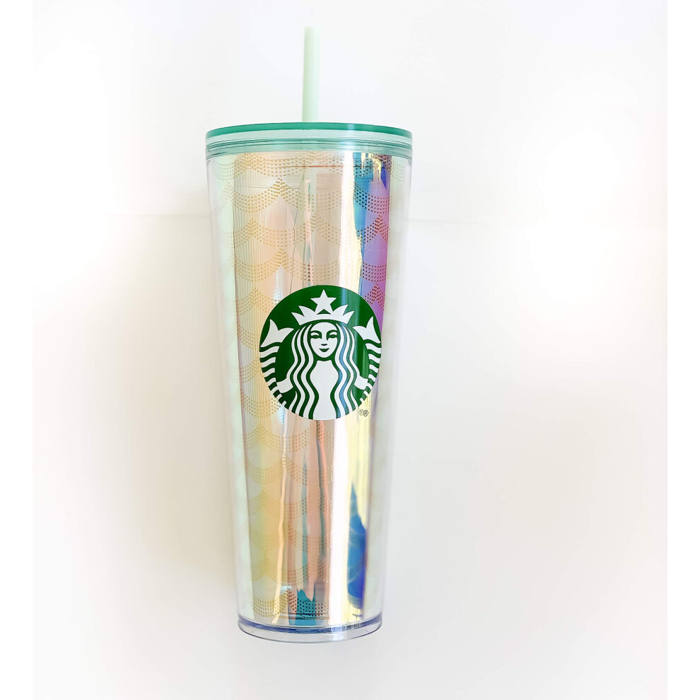 Starbucks Holiday 2019 Acrylic Cold Cup Tumbler 20oz Iridescent