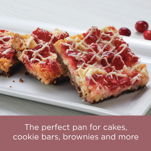 Farberware Farberware Baking Inadick Cake Pan ret   ngulo 9 polegadas x 13 polegadas de ouro rosa vermelho 1