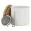 Caddy de ceai de cntare cu infuzor de 8 oz alb 1