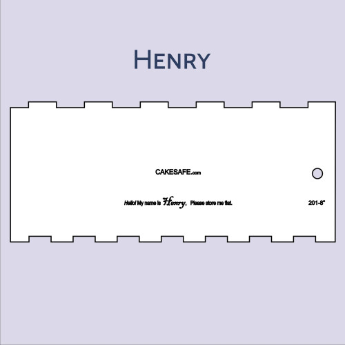 CakeSafe COMB ACRÍLICO TRANSPARENTE Henry 8 Polegadas, Combinação Única Para Decoração 1