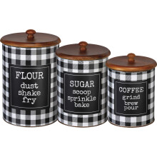 Kanister-Set  Mehl, Zucker, Kaffee