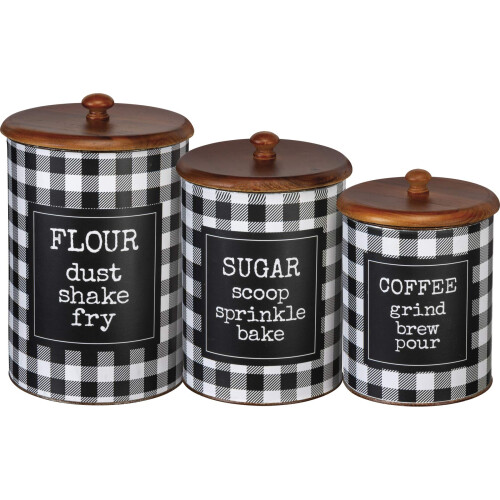 Kanister-Set  Mehl, Zucker, Kaffee